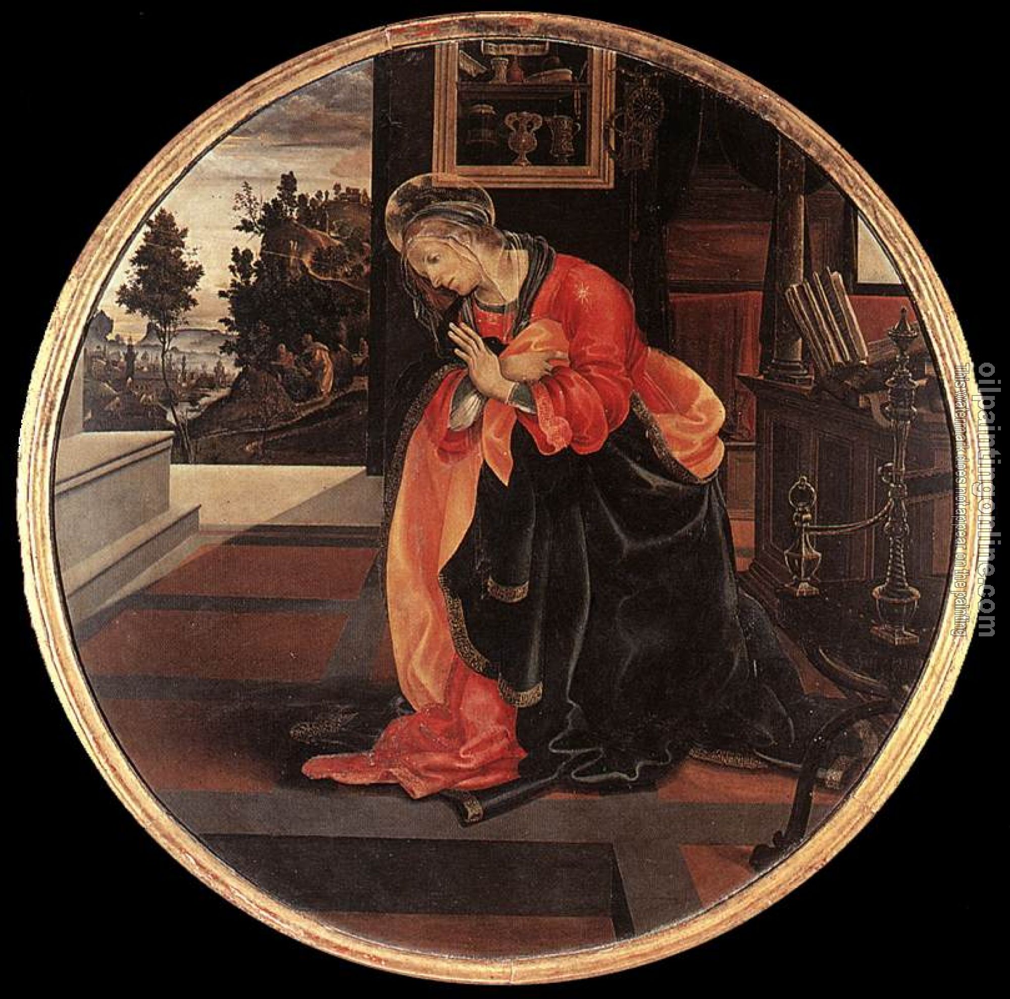 Lippi, Filippino - Virgin from the Annunciation